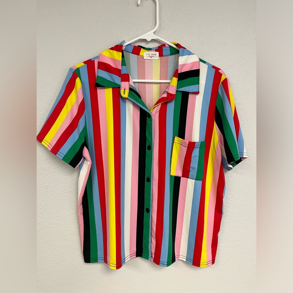 Striped Ivy Rose shirt